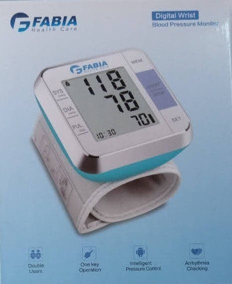Fabia Digital Wrist BP Monitor